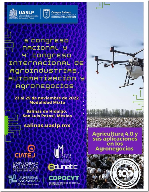 5º Congreso Internacional de Agroindustrias, Automatización y Agronegocios